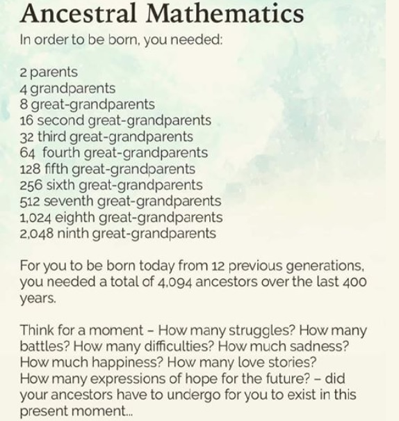 Ancestral Math